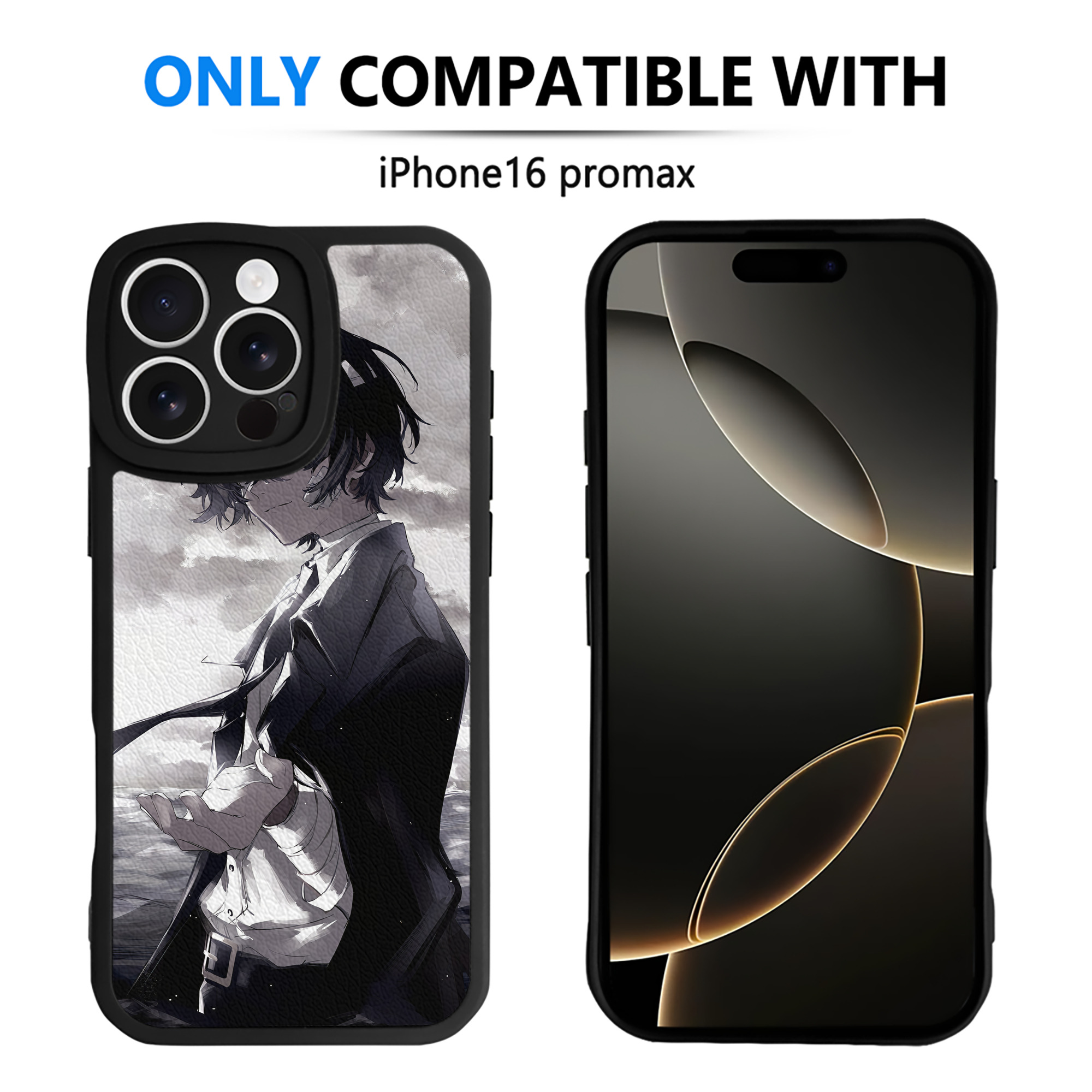（画像用） 文豪ストレイドッグス Bungo Stray Dogs 【iPhone 16シリーズ対応】シリコンスマホケース（レザー調） 材質：シリコン